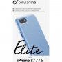 Cellularline Elite carcasă din piele PU pentru iPhone 6 / 7 / 8 / SE (2020/2022) - albastru deschis