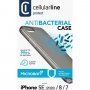 Cellularline Antimicrob carcasă antimicrobiană din plastic moale pentru iPhone 7 / 8 / SE (2020/2022) - negru