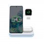 3in1 stand quick charge wireless pentru iPhone / Apple Watch / AirPods - alb