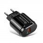 Adaptor încărcare rapidă 18W QC 3.0 pentru standuri wireless - negru