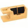 Stație multifuncțională de încărcare, pentru iPhone / Apple Watch - bambus