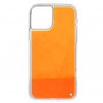 Carcasă fluorescentă tip clepsidră pentru iPhone 12 / 12 Pro - portocaliu