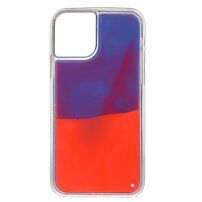 Carcasă fluorescentă tip clepsidră pentru iPhone 12 / 12 Pro - albastru închis