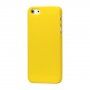 Carcasă mată din cauciuc pentru iPhone 5 / 5S / SE (2016) - galben