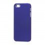 Carcasă mată din cauciuc pentru iPhone 5 / 5S / SE (2016) - albastru închis