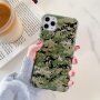 Carcasă din plastic moale cu model camuflaj pentru iPhone 12 / 12 Pro - verde