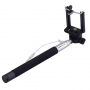 Băţ / monopod telescopic pentru selfie, cu declanşare prin fir, pentru iPhone – lungime 101,4 cm – negru