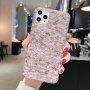 Carcasă din plastic moale cu model camuflaj pentru iPhone 12 mini - roz