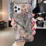 Carcasă din plastic moale cu model camuflaj pentru iPhone 12 mini - frunze căzute