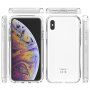 Husă transparentă în două tonuri, rezistentă la șocuri pentru iPhone X / XS - negru