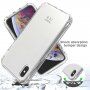 Husă transparentă în două tonuri, rezistentă la șocuri pentru iPhone X / XS - negru