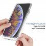 Husă transparentă în două tonuri, rezistentă la șocuri pentru iPhone XS Max - negru