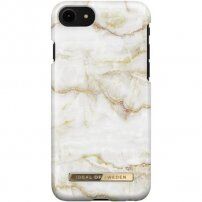 iDeal of Sweden Golden Pearl Marble carcasă pentru iPhone 6 / 6S / 7 / 8 / SE (2020/2022) - alb