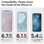 Spigen Glas tR EZ Fit 2,5D sticlă securizată pentru iPhone 12 mini - 2 bucăți - transparent