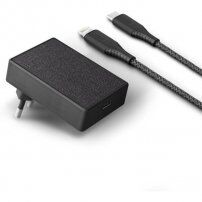 Uniq Votre Slim Kit 18W încărcător cu port USB-C (PD) + cablu lightning pentru iPhone / iPad - negru