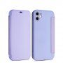 Husă flip din silicon cu buzunar pentru card iPhone 11 Pro - violet