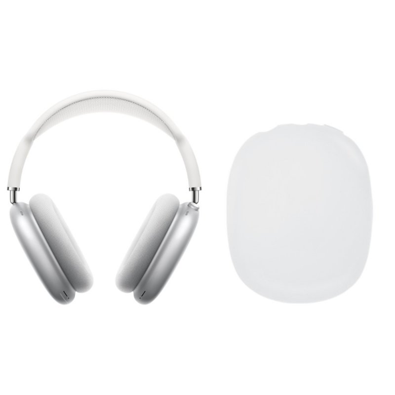 Carcasă din silicon pentru căști pentru AirPods Max - alb