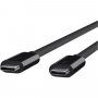 Belkin cablu de date și încărcare ThunderBolt 3 (USB-C / USB-C) pentru iPhone / iPad / MacBook / AirPods - 2 m - negru