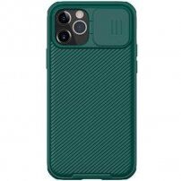 Nillkin CamShield Pro carcasă cu capac glisant pentru camera foto spate iPhone 12 Pro Max - verde închis