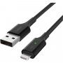 BELKIN Boost Charge LED cablu împletit de date și încărcare, USB-A 2.0 / Lightning pentru iPhone / iPad / iPod / AirPods - 1,2 m - negru
