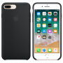 Carcasă originală din silicon, pentru Apple iPhone 8 Plus / 7 Plus - negru