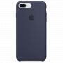 Carcasă originală din silicon, pentru Apple iPhone 8 Plus / 7 Plus - albastru nocturn