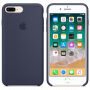 Carcasă originală din silicon, pentru Apple iPhone 8 Plus / 7 Plus - albastru nocturn