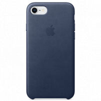 Husă originală din piele, pentru Apple iPhone SE (2020/2022) / 8 / 7 - albastru nocturn