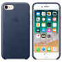 Husă originală din piele, pentru Apple iPhone SE (2020/2022) / 8 / 7 - albastru nocturn