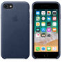 Husă originală din piele, pentru Apple iPhone SE (2020/2022) / 8 / 7 - albastru nocturn