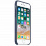Husă originală din piele, pentru Apple iPhone SE (2020/2022) / 8 / 7 - albastru nocturn
