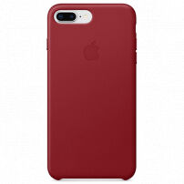 Husă originală din piele, pentru Apple iPhone 8 Plus / 7 Plus - roşu