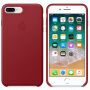 Husă originală din piele, pentru Apple iPhone 8 Plus / 7 Plus - roşu