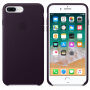 Husă originală din piele, pentru Apple iPhone 8 Plus / 7 Plus - violet