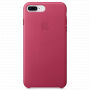 Husă originală din piele, pentru Apple iPhone 8 Plus / 7 Plus - fucsia