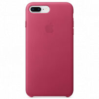 Husă originală din piele, pentru Apple iPhone 8 Plus / 7 Plus - fucsia