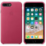 Husă originală din piele, pentru Apple iPhone 8 Plus / 7 Plus - fucsia