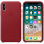 Husă originală din piele, pentru Apple iPhone XS / iPhone X - roşu