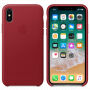 Husă originală din piele, pentru Apple iPhone XS / iPhone X - roşu