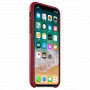 Husă originală din piele, pentru Apple iPhone XS / iPhone X - roşu