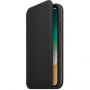 Husă originală din piele Folio pentru Apple iPhone XS / iPhone X - negru