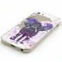 Carcasă cu relief de diamant, pentru Apple iPhone 5 / 5S / SE (2016) - Elefant şi flori