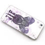 Carcasă cu relief de diamant, pentru Apple iPhone 5 / 5S / SE (2016) - Elefant şi flori