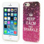 Carcasă elegantă pentru Apple iPhone 5 / 5S / SE (2016) - Keep Calm and Sparkle