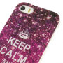 Carcasă elegantă pentru Apple iPhone 5 / 5S / SE (2016) - Keep Calm and Sparkle