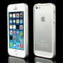 Husă / carcasă, cadru de protecţie, pentru Apple iPhone 5 / 5S / SE (2016) – albă / transparentă