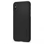 Carcasă ultra subţire rezistentă Spigen, pentru Apple iPhone XS / iPhone X - negru