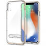 Carcasă de protecţie Spigen, cu stativ magnetic, pentru Apple iPhone XS / iPhone X - auriu