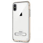 Carcasă de protecţie Spigen, cu stativ magnetic, pentru Apple iPhone XS / iPhone X - auriu