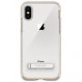 Carcasă de protecţie Spigen, cu stativ magnetic, pentru Apple iPhone XS / iPhone X - auriu